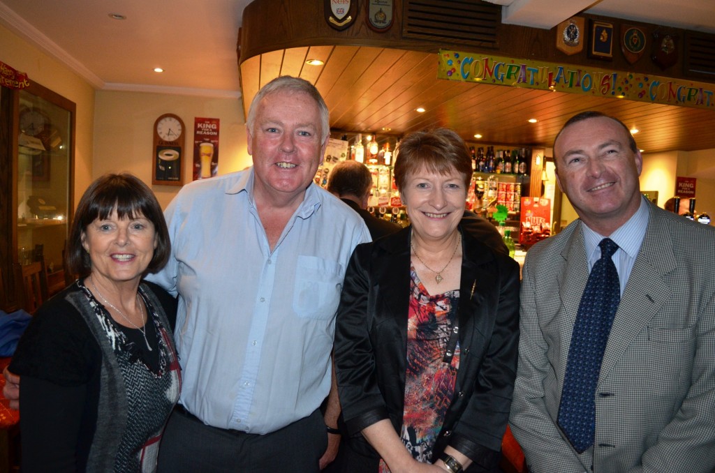 Bernie Ryan, Mick Gormely, Rita Delaney and Brian O'Dea