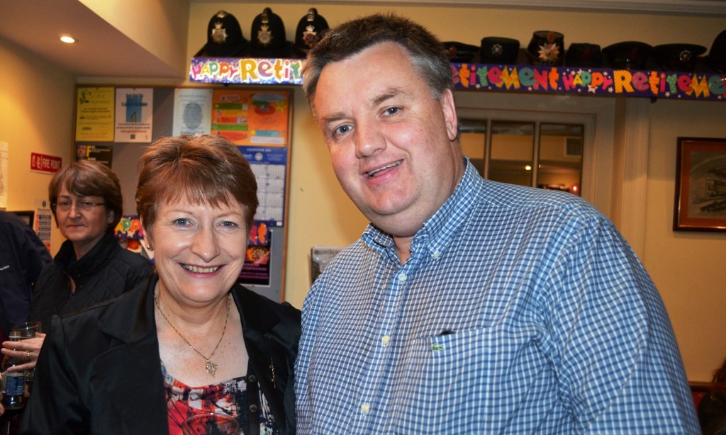 Rita Delaney with Assistant Commissioner Fintan Fanning