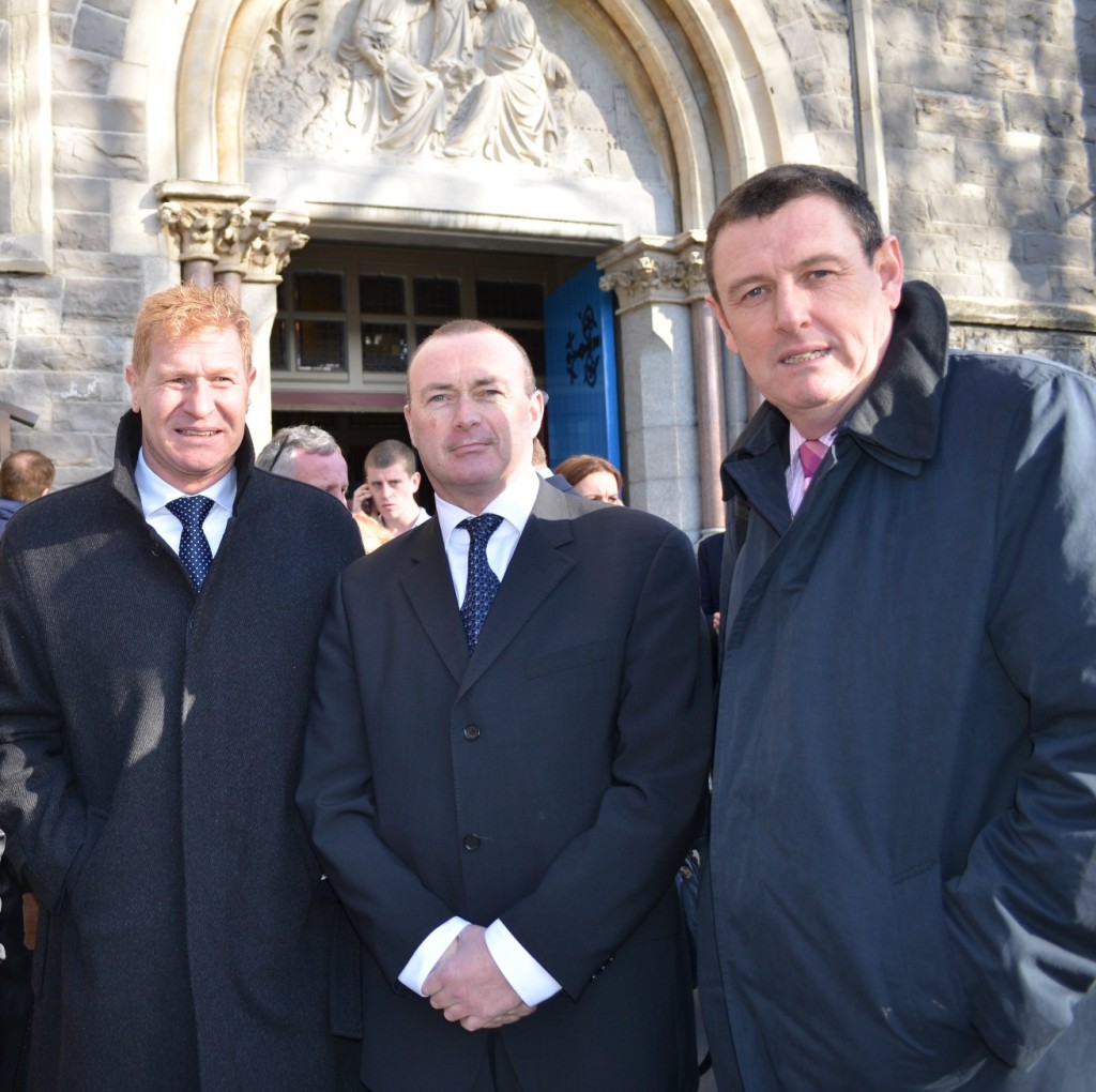 AGSI General Secretary, John Redmond; National Executive Member, Brian O' Dea and President, Tim Galvin