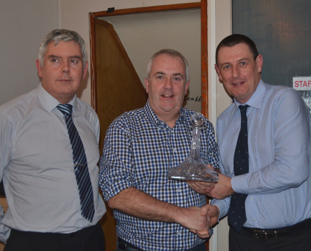 Deputy General Secretary John Jacob, Padraic Dolan and Tim Galvin, AGSI President