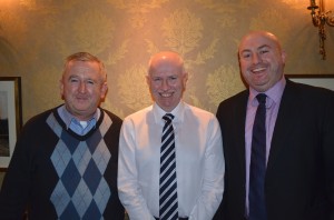 Patsty Glennon, MIchael Brown who  retired om the 4th  Janaury & National Executive Member Cormac Moylan. Photo Alan Dow