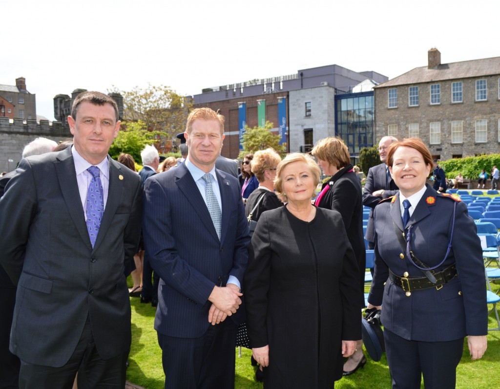 Tim Galvin, John Redmond, Minister Fitzgerald and Commissioner O'Sullivan