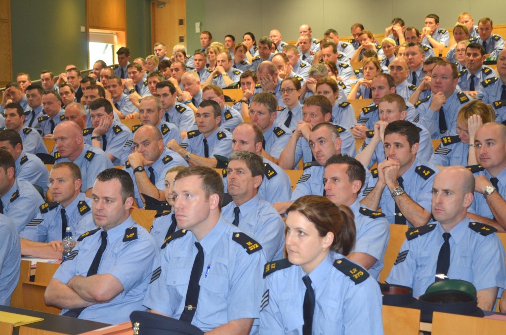 Newly promoted Sergeants are addressed by AGSI at Garda College