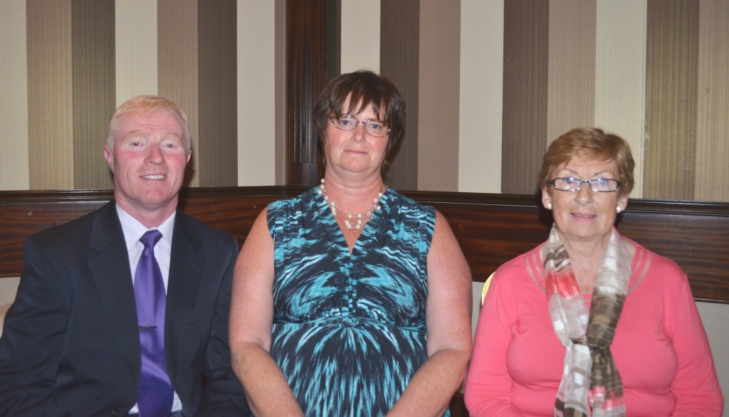  John with his wife Catherine and Gillian Hussey