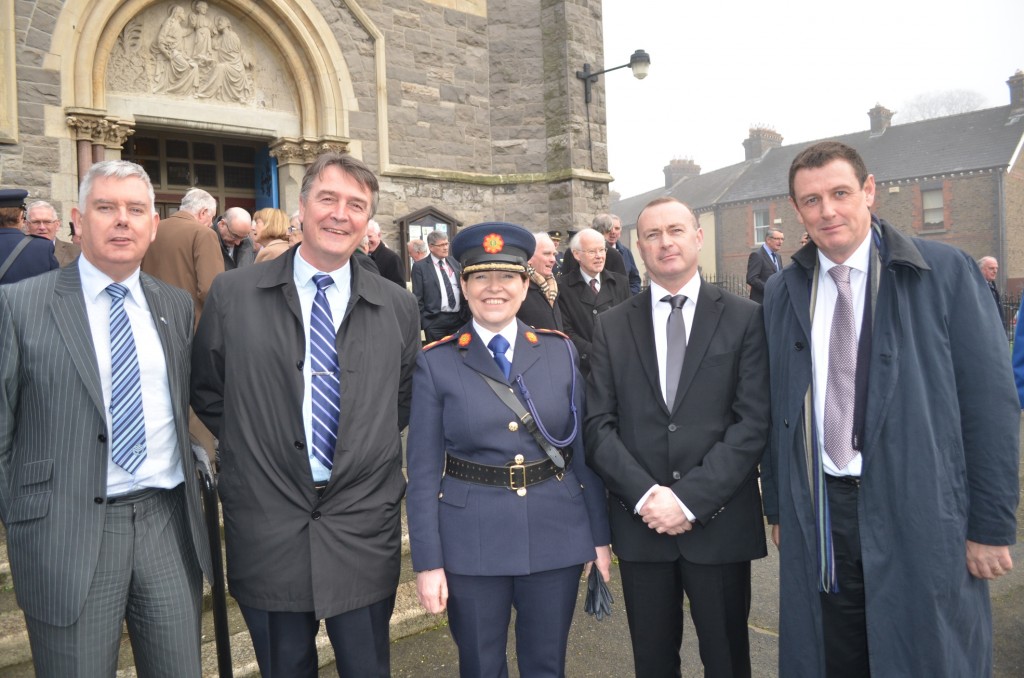 Deputy General Secretary, John Jacob, Fergus O' Brien, Commissioner O' Sullivan, Brian O' Dea & AGSI President Tim Galvin