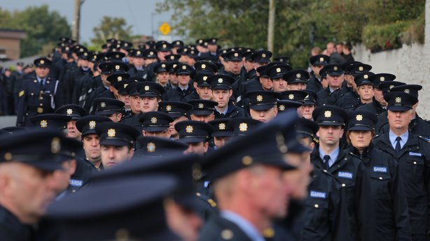Garda Family Stand Together At Funeral of Garda Tony Golden