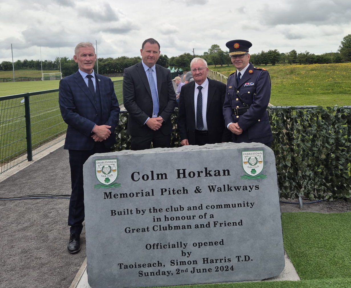 Commemorating Detective Garda Colm Horkan Memorial Pitch & Walkways