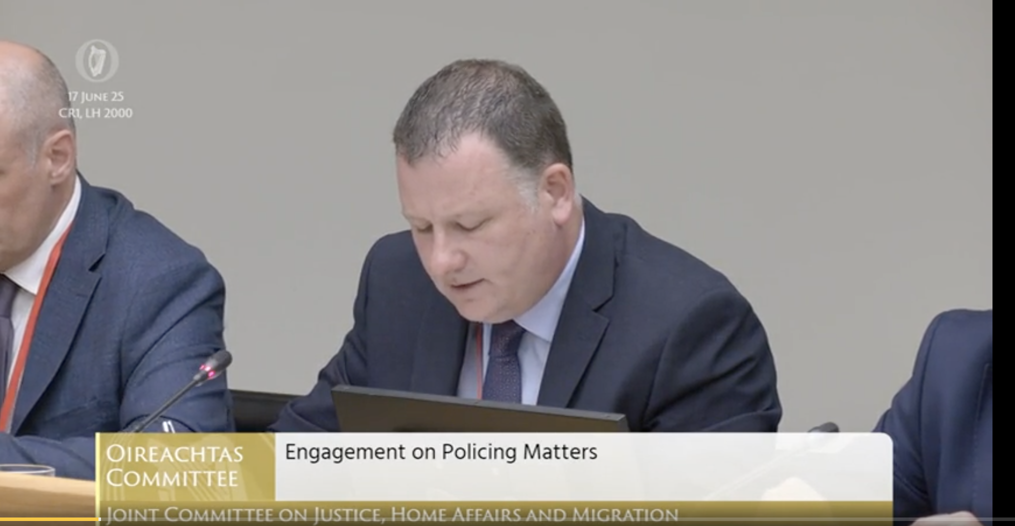 AGSI Call for 18,0000 Gardai at Joint Oireachtas Committee on Justice
