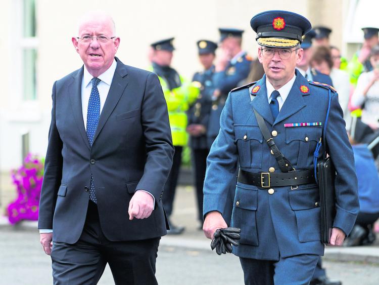 Minister for Justice Charlie Flanagan and Garda Commissioner Drew Harris. Picture: Press 22