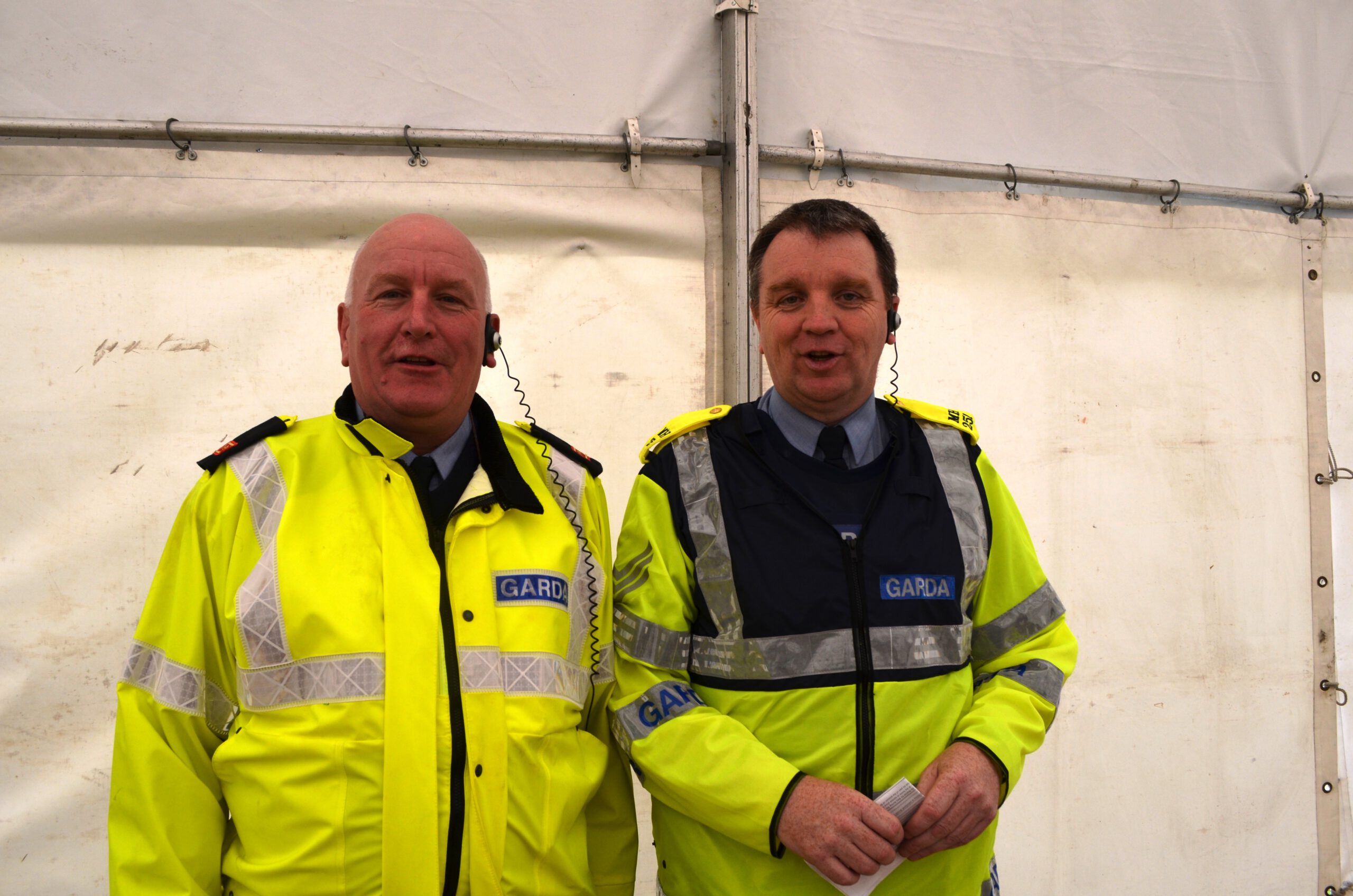 Inspector Martin Smethers due to retire early July and Sgt Donal Smyth National Executive