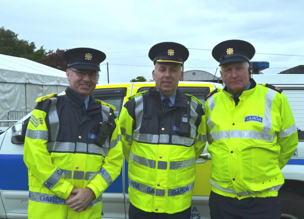 Sgt Ronan Farrelly, Chief Sup Karl Heller and Insp Martin Smethers